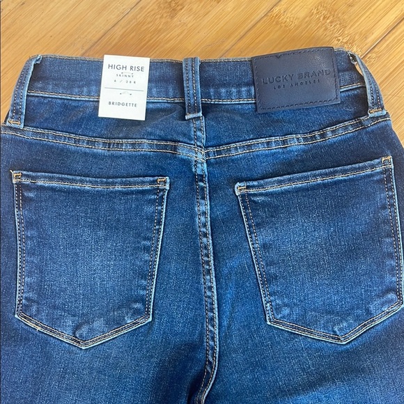 NWT Lucky Brand Bridgette High Rise Skinny Jeans 6/28 R with Studded Details - Picture 6 of 13